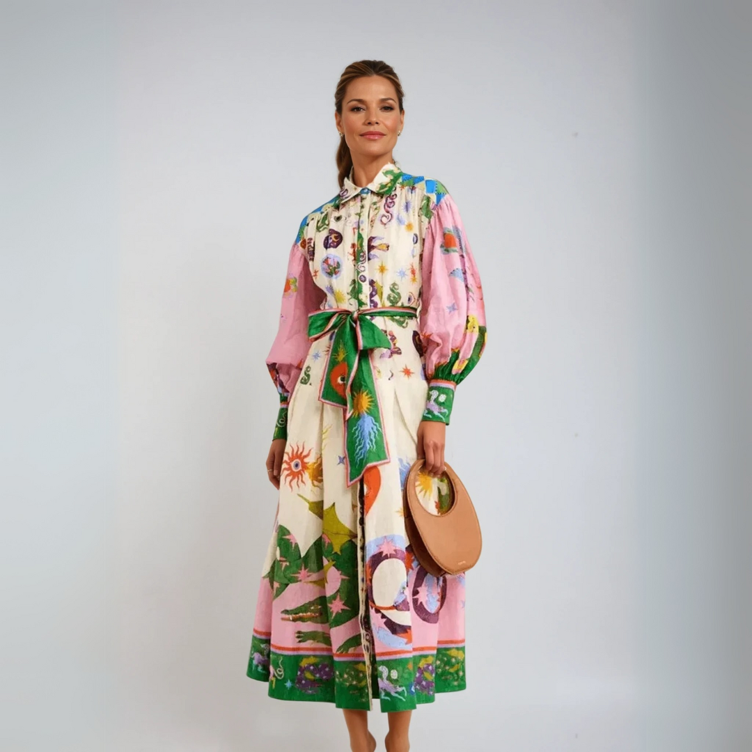 Dorthe | Elegant italiensk maxi-kjole