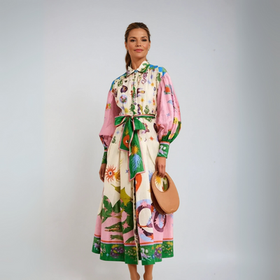 Dorthe | Elegant italiensk maxi-kjole