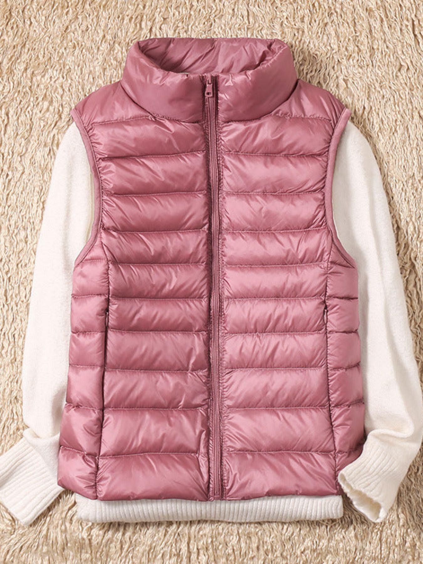 North Vattert vest | Lys rosa