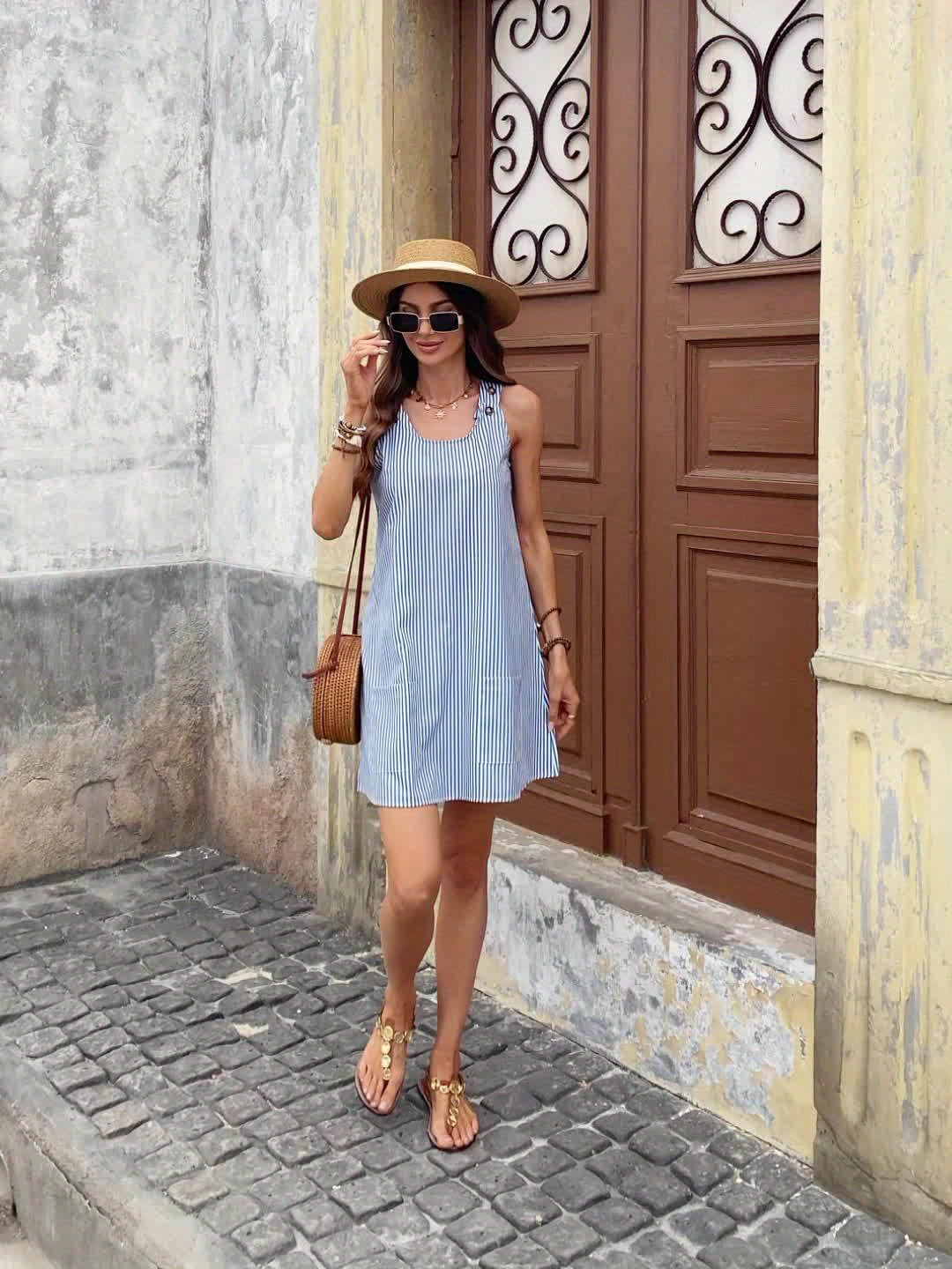 Emma | Chic stripete minikjole