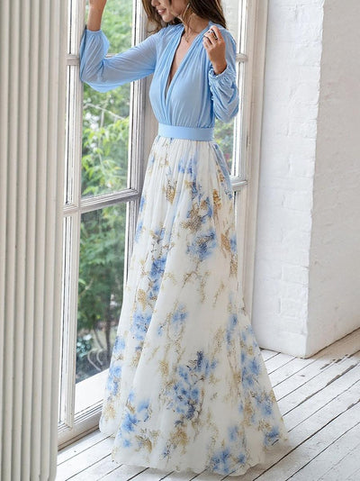 Dolores | Lang blomsterkjole