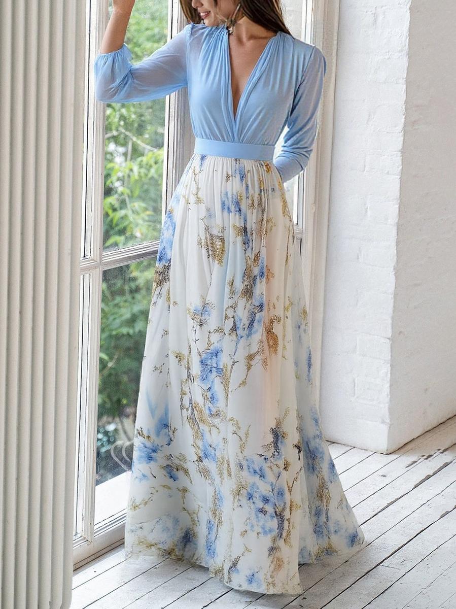 Dolores | Lang blomsterkjole