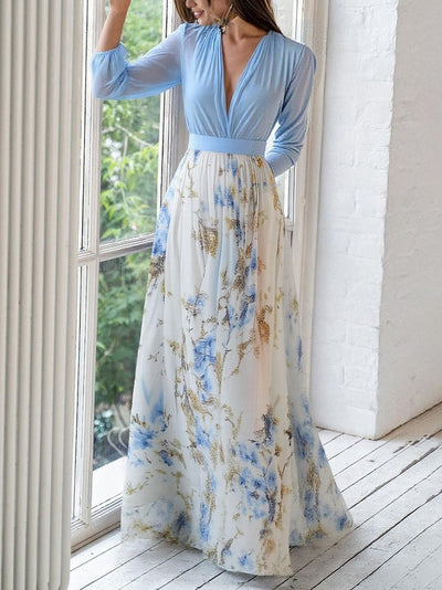 Dolores | Lang blomsterkjole