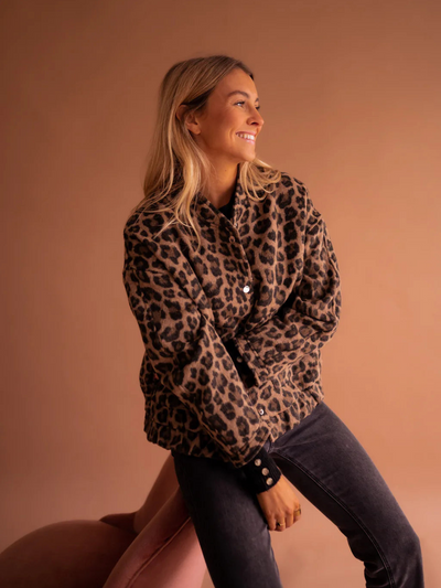 FIORENZA | Leopard bomberjakke