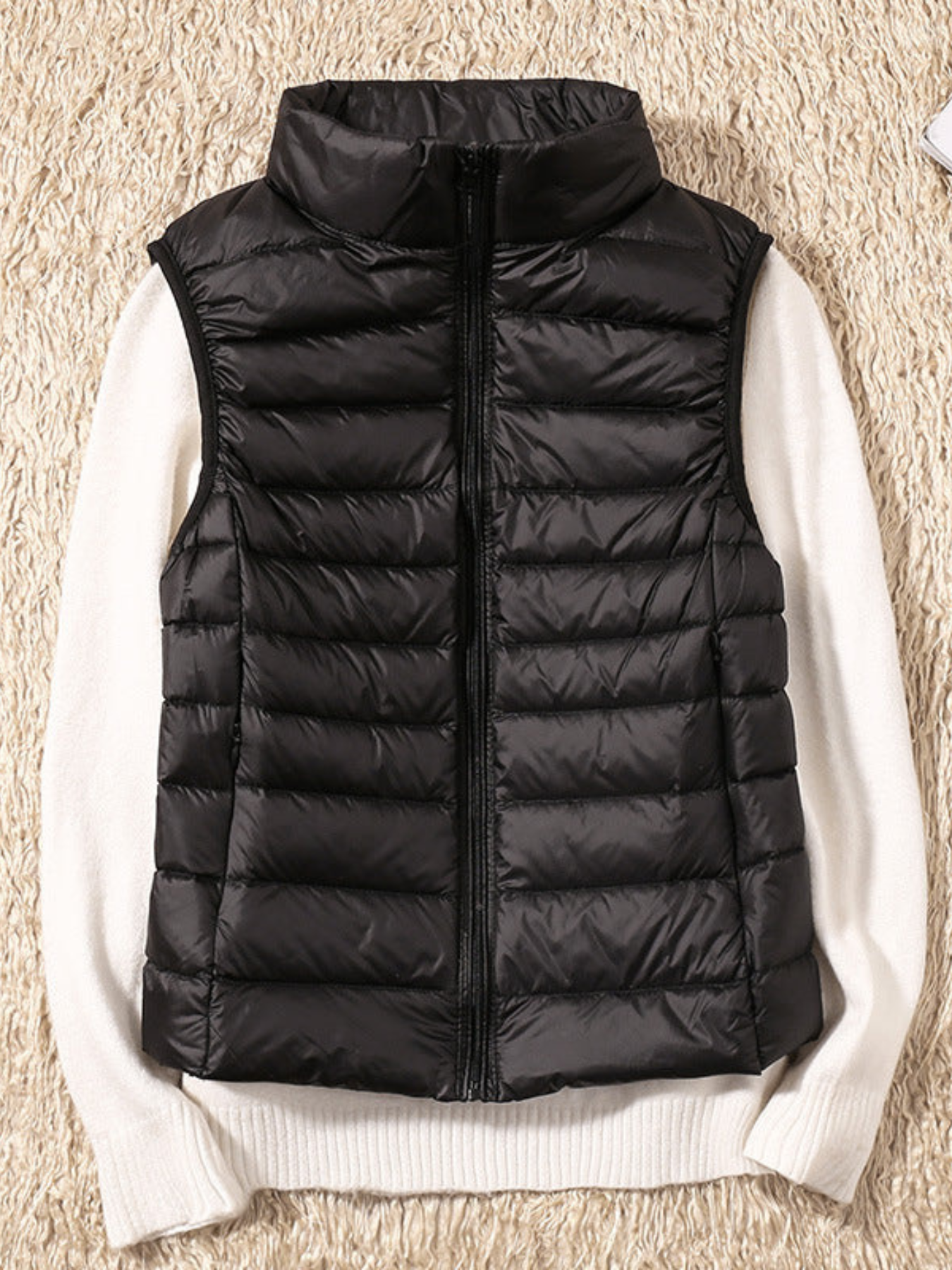 North Vattert vest | Svart