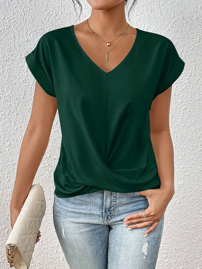 Cleo | Casual bluse med V-hals for kvinner