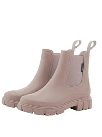Chelsea Rain Boots with Waterproof Rubber and Lug Sole