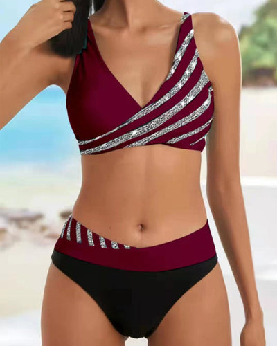 Mona | Varm bikini med print