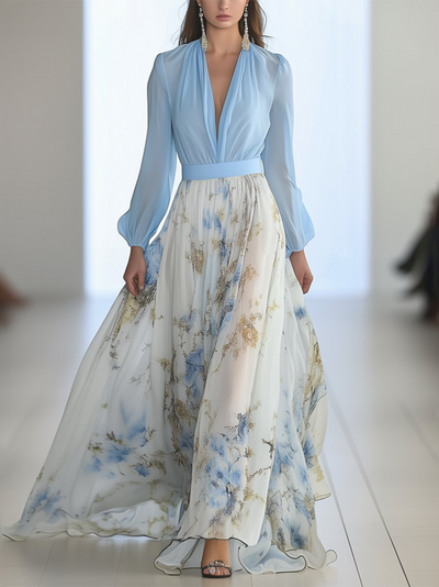 Dolores | Lang blomsterkjole