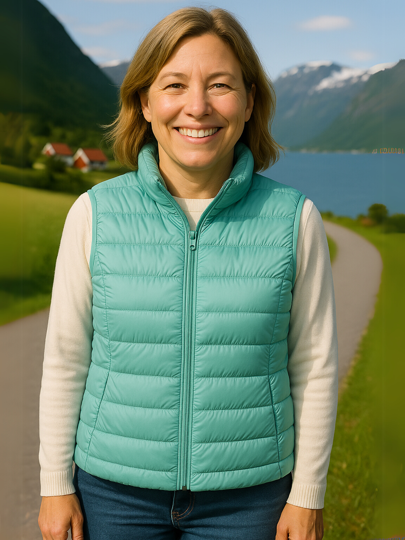 North Vattert vest | Lys blå