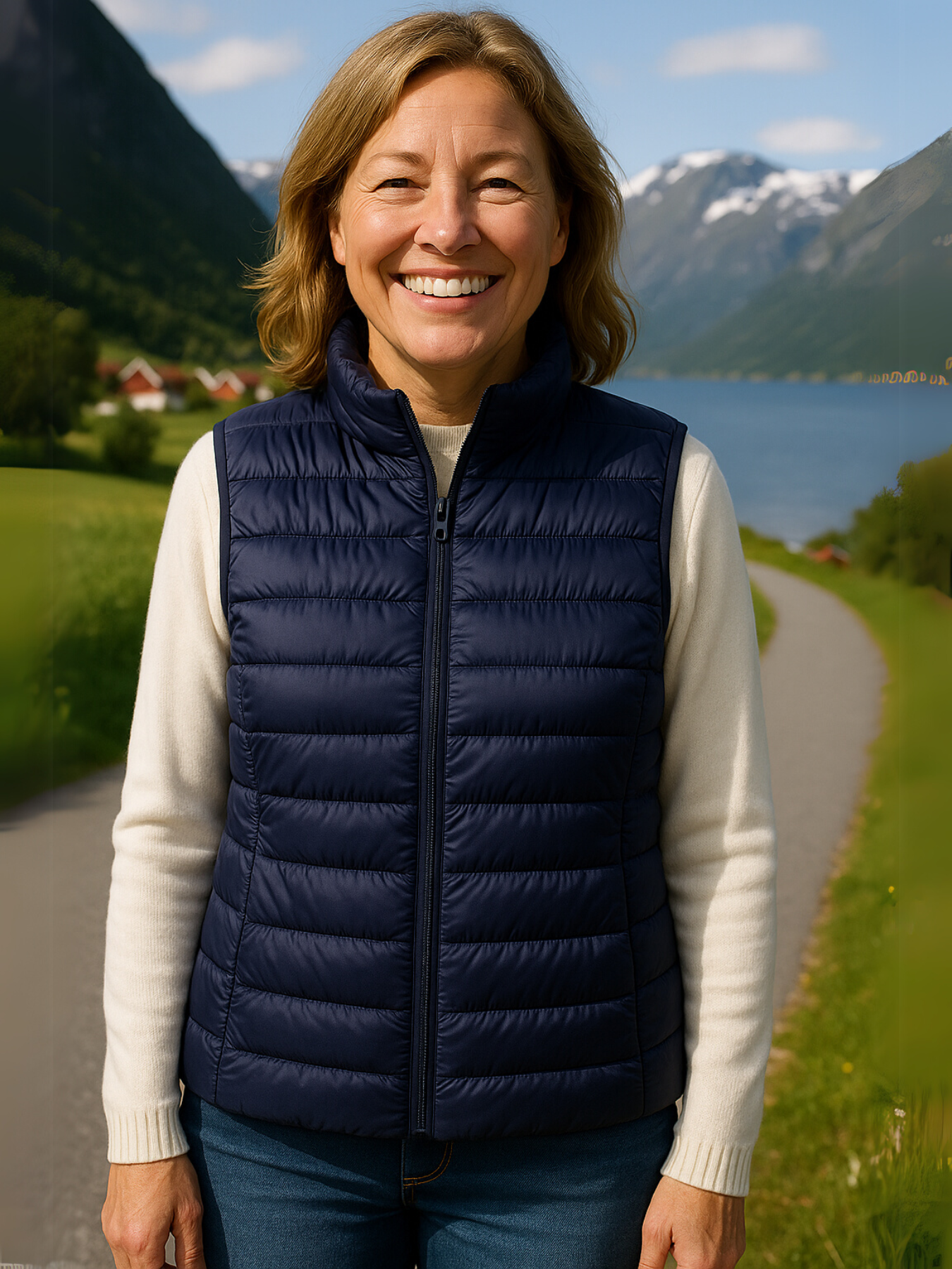 North Vattert vest | Marineblå