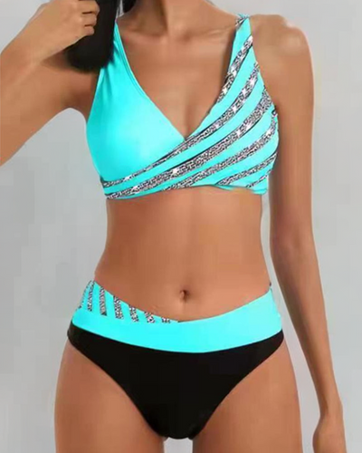 Mona | Varm bikini med print