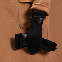 Warm Touchscreen Winter Gloves with Suede-Style Finish and Fleece Lining