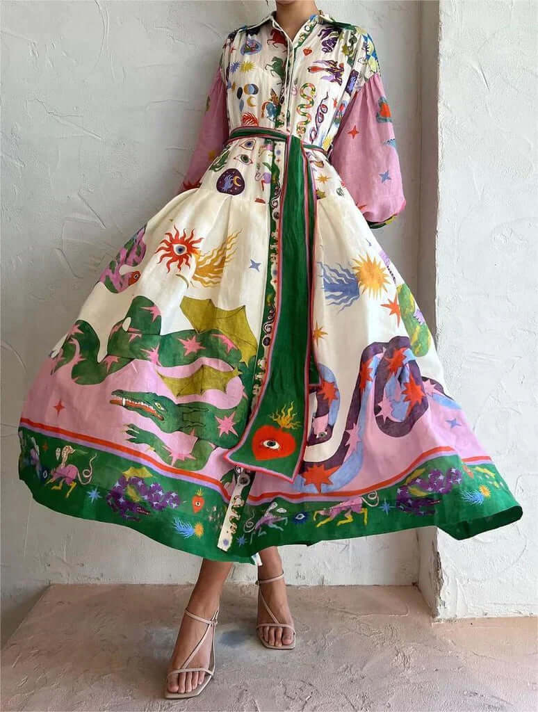 Dorthe | Elegant italiensk maxi-kjole