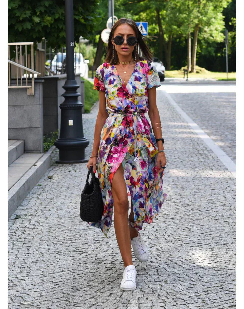 Suzanne | Elegante jurk met V-hals
