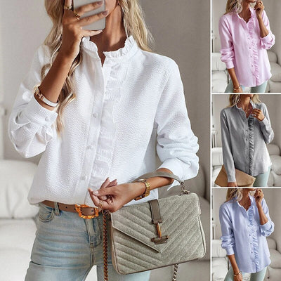 Alice | Ruffle Striped bluse