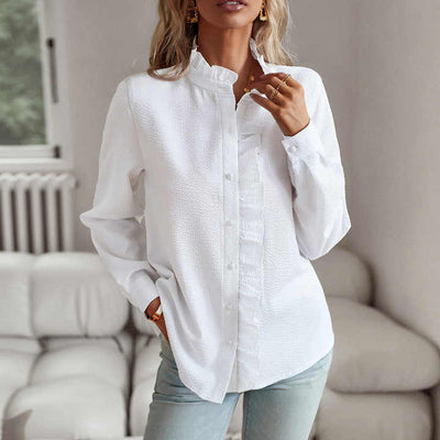 Alice | Ruffle Striped bluse